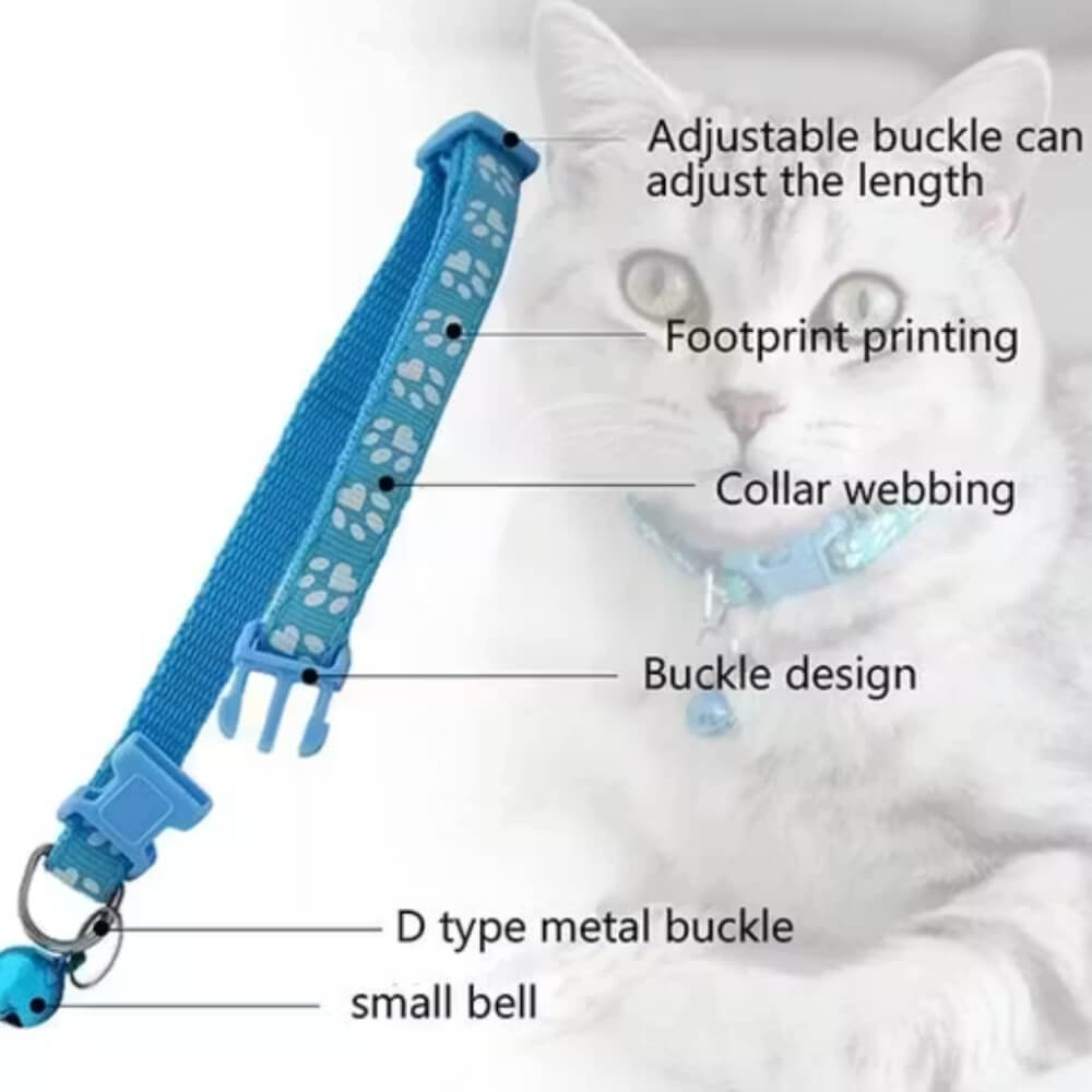 Nylon Cat Harness (Pack of 4) β Adjustable, Escape-Proof & Comfortable Collars for Cats, Kittens & Persian Cats | Safe for Daily Walks & Travel - Image 2